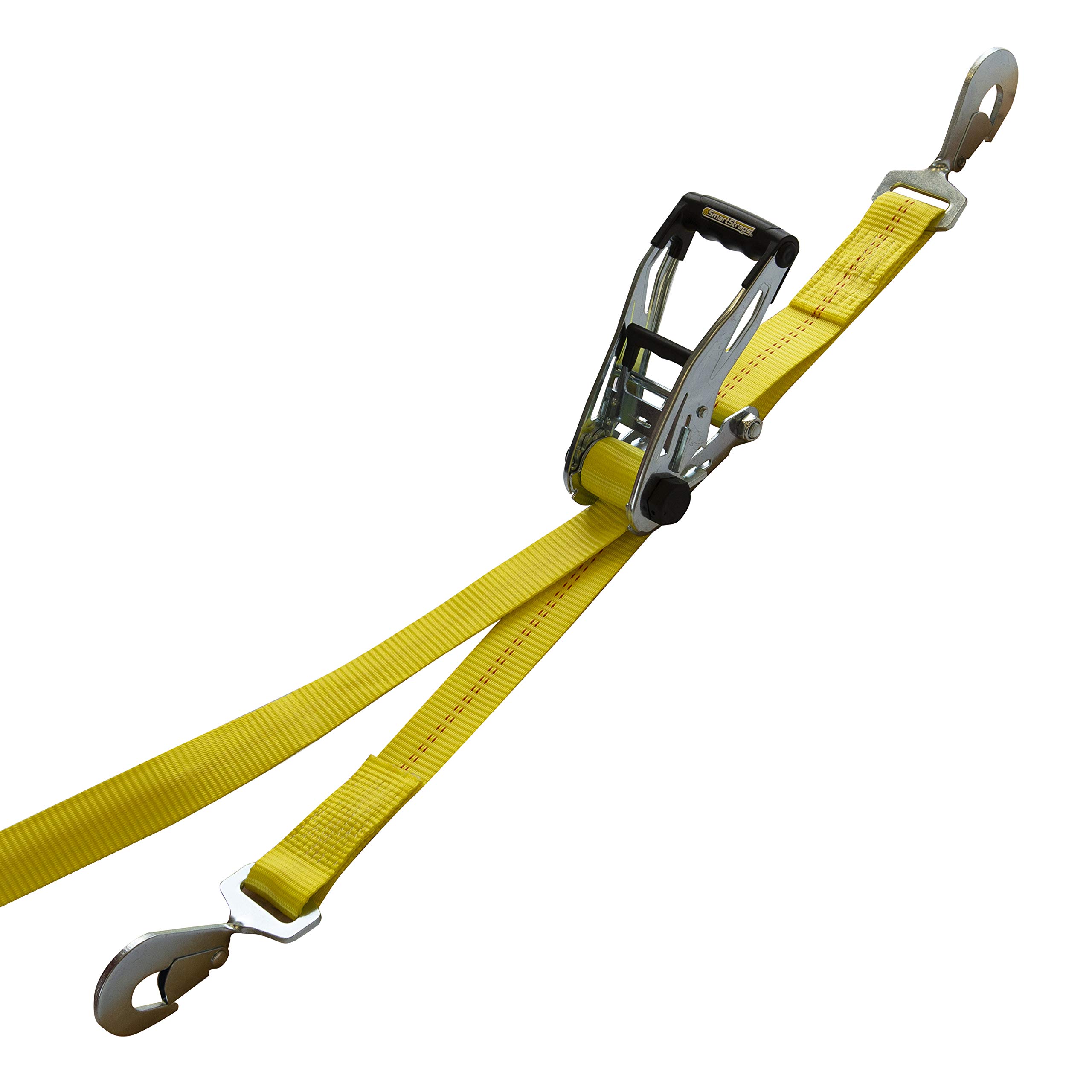 Buy SmartStraps 8Foot Ratchet Straps with Snap Hooks 10,000 lbs Break