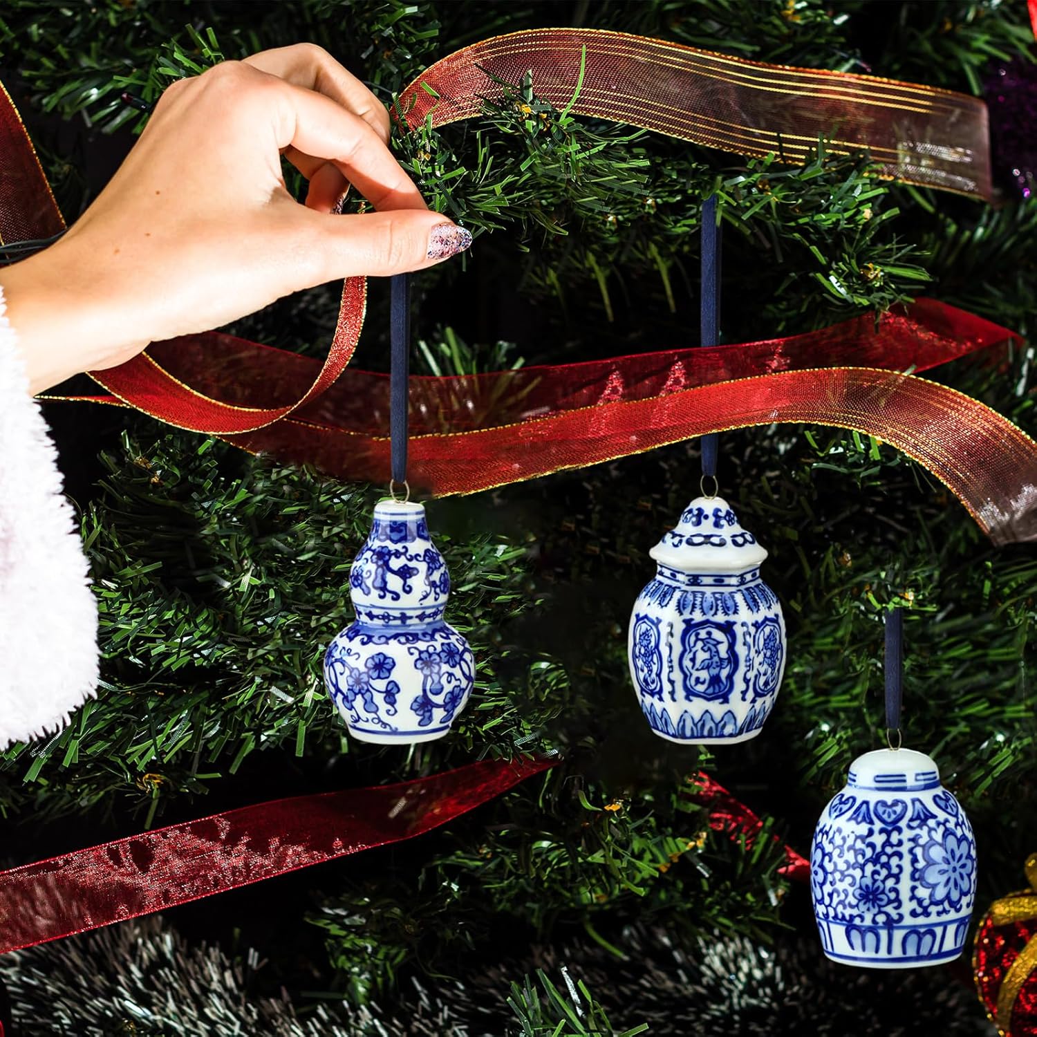 ジョージ ジェンセン イヤーオーナメント 6点 セット クリスマス 共箱