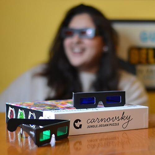 Miniatura 5 de Ginger Fox RGB Ocean by Carnovsky - Rompecabezas de 500 piezas, 3 imágenes en 1, incluye impresión de ilustraciones y lentes