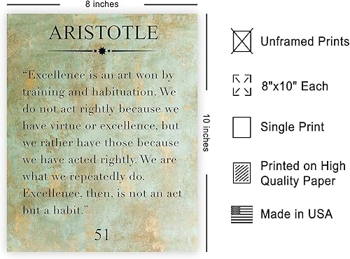 Miniatura 207 de Poster Master Póster de Robert Louis Stevenson - Impresión de The Good and the Evil - Arte de citas de recuperación - Regalo para él, ella -