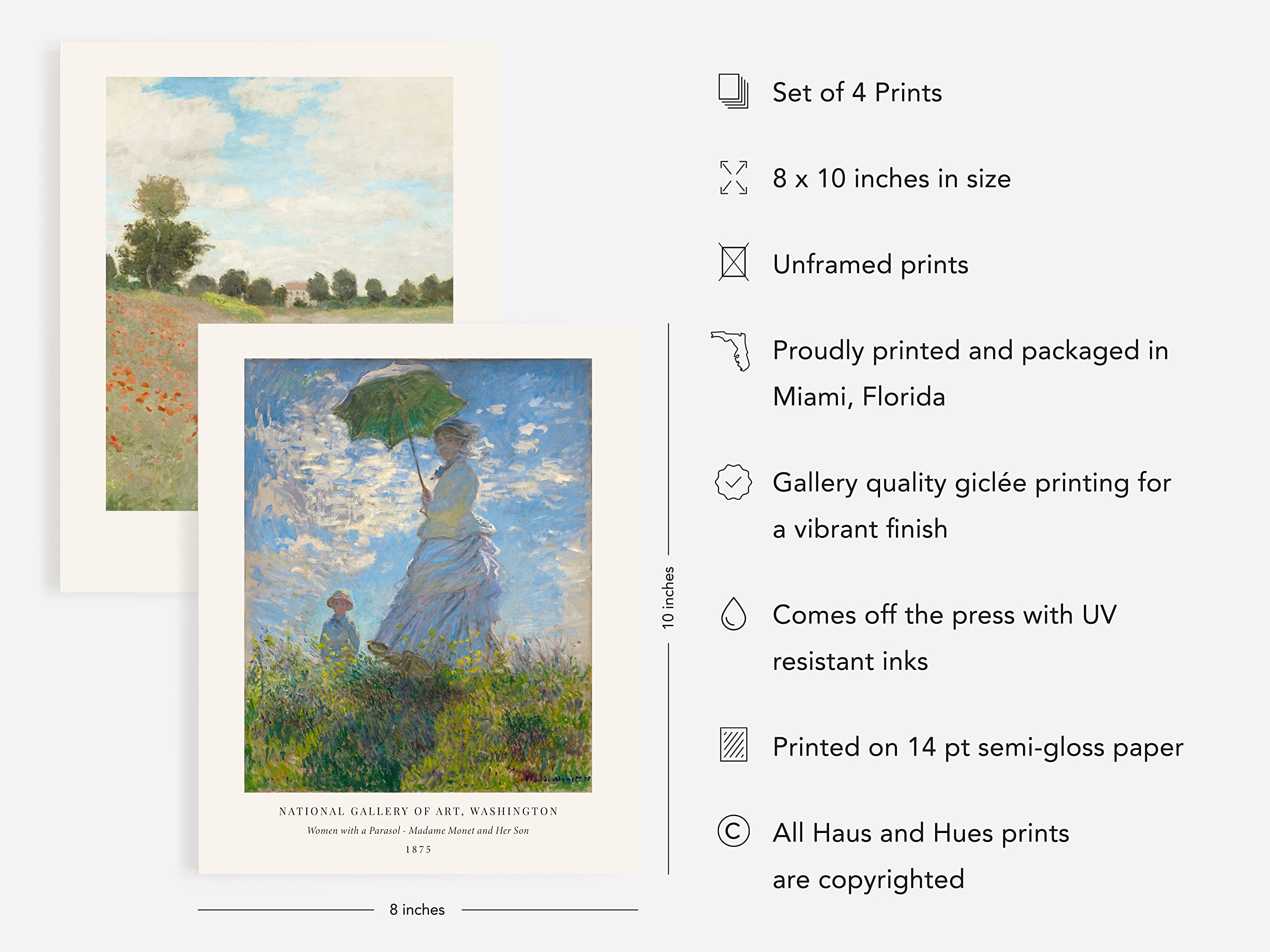 Amazon Com Claude Monet Artwork Fine Art Paintings Set Of 4 By Haus And Hues Water Lilies Claude Monet Posters Famous Art Posters Famous Paintings Modern Claude Monet Prints Monet Wall Art