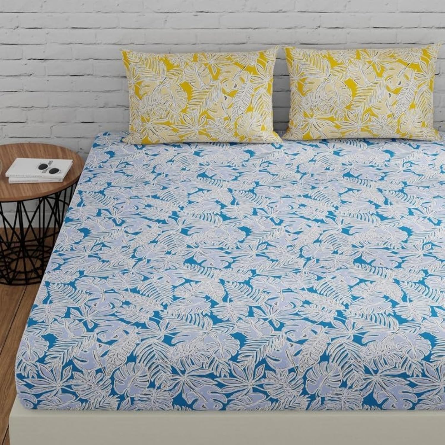 Huesland Cotton Fitted Sheet Set - Sage Green -17