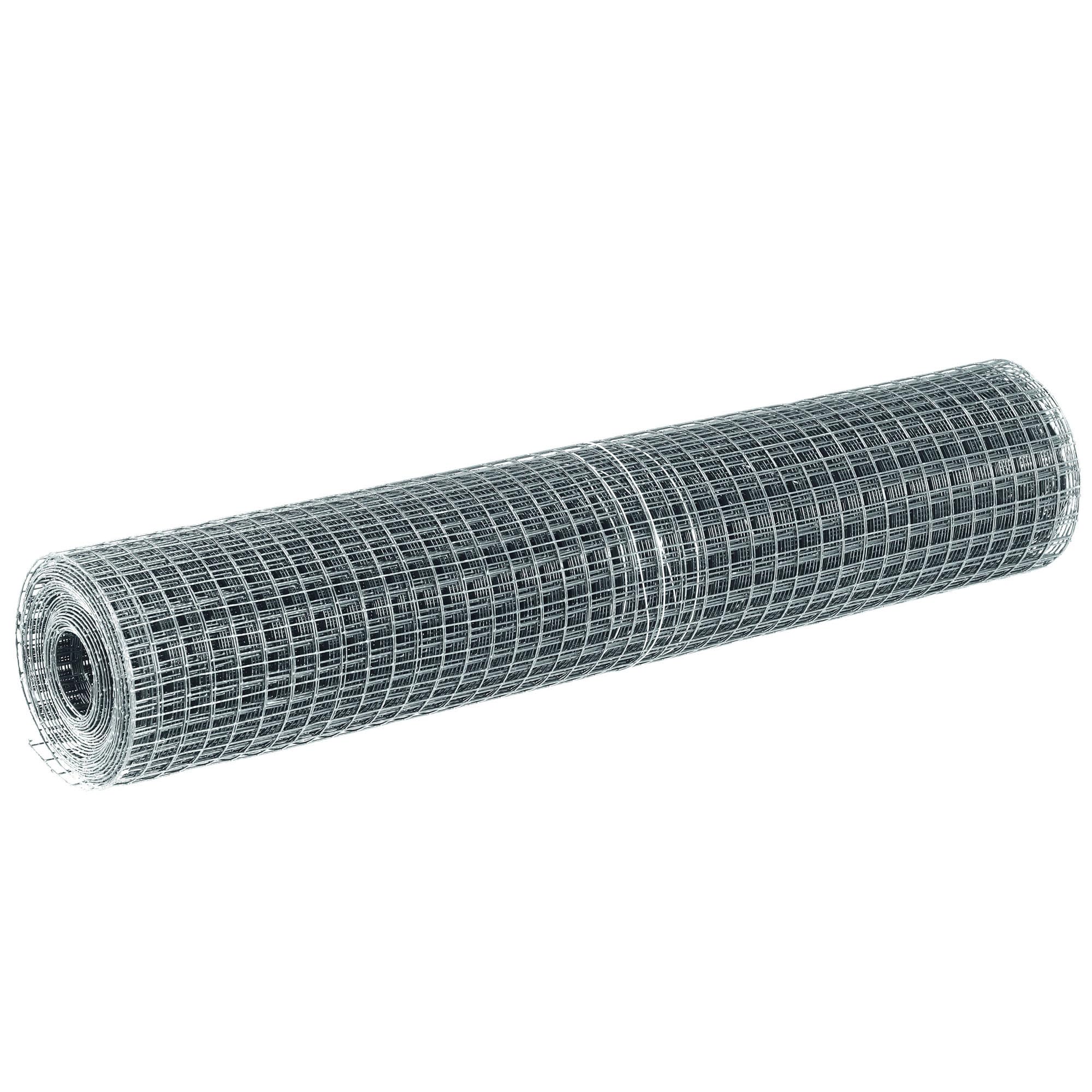 ecosoul Drahtgitter Wühlmaus- Maulwurfgitter Metallgitter 10,6 mm Volierendraht Maulwurfsperre Drahtzaun Drahtgeflecht feuerverzinkt 1m breit/hoch - 25m lang