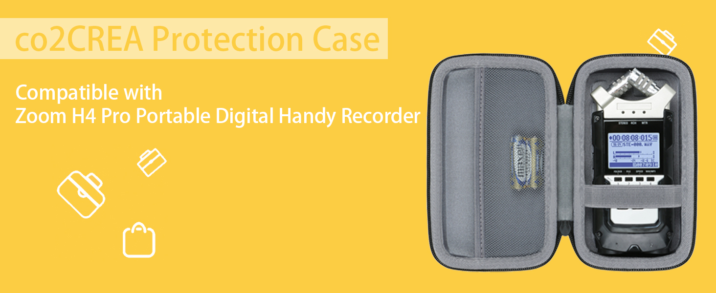 Amazon.com: co2CREA Hard Case Replacement for Zoom H4n Pro