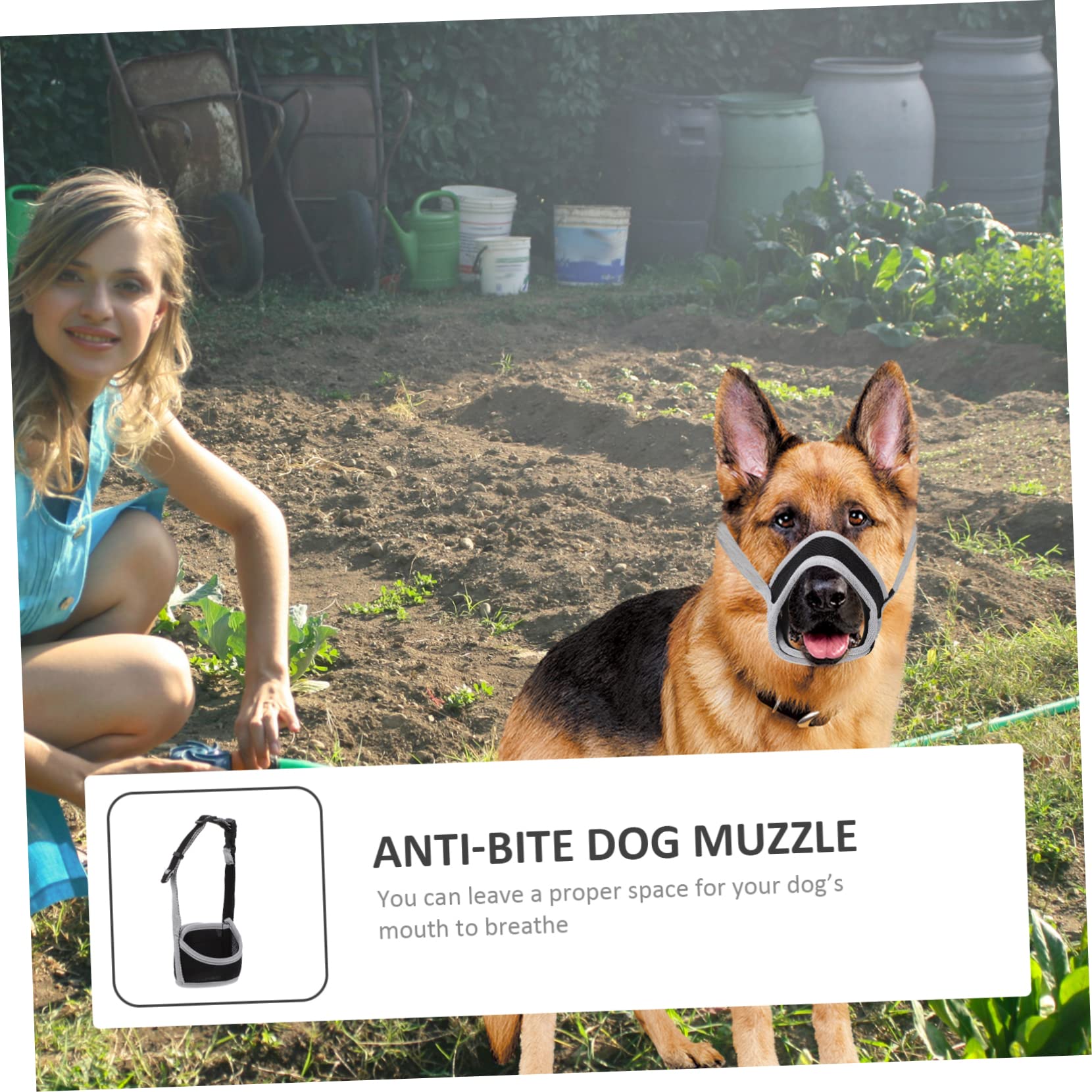 Beaupretty 5pièces Muselière Maille Ajustable pour Chien Les Aboiements Et Morsures Confort Optimal pour Chiens Éclatant