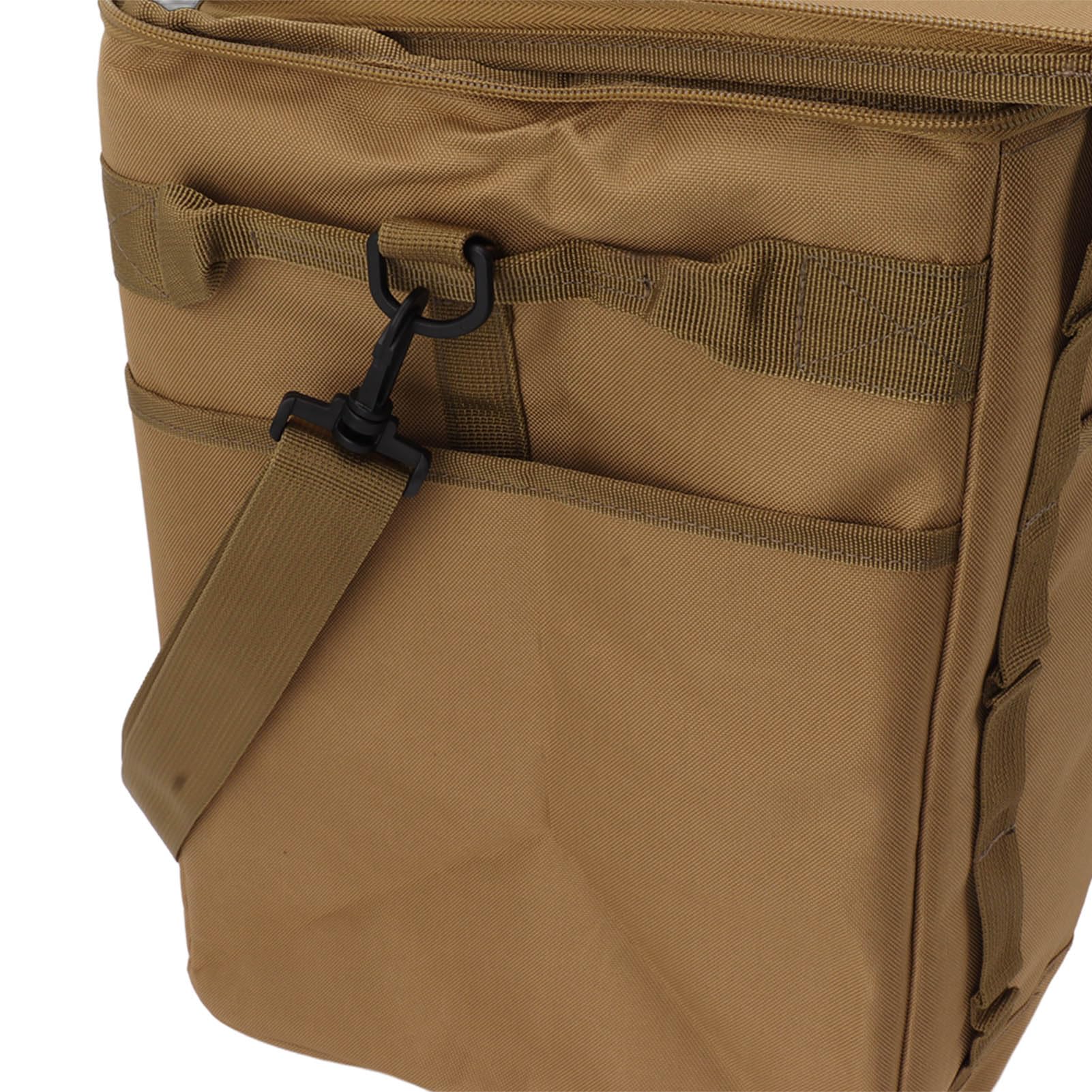 Ejoyous Borsa Termica per Alimenti da Campeggio, Borsa Termica Portatile Oxford 600D 35 X 30 X 39 Cm con Struttura Impermeabile, 3 Tasche Laterali, Design Pieghevole per Campeggio, Picnic, Barbecue