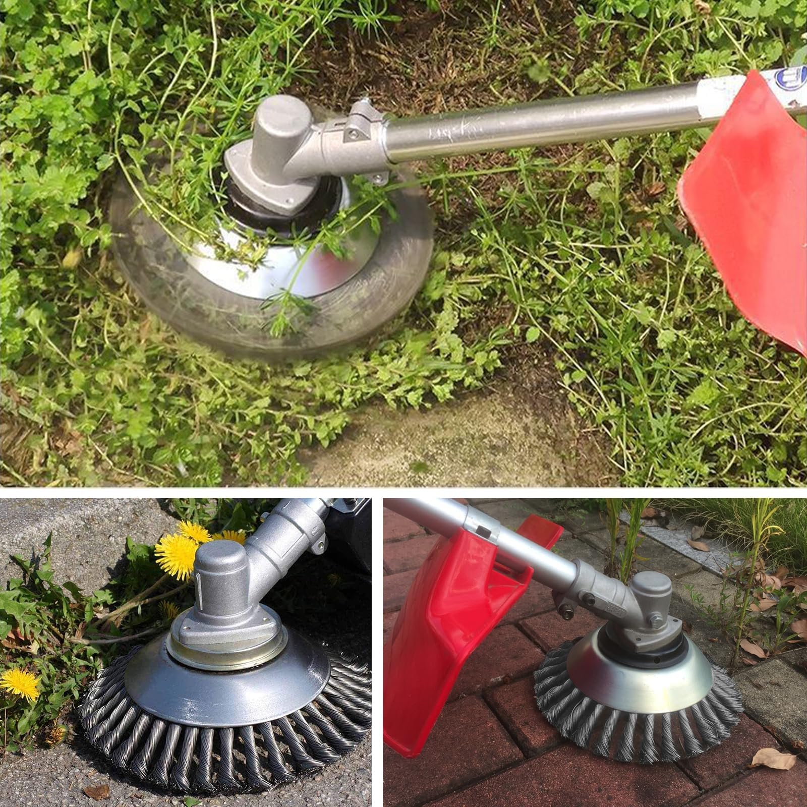 Tête Brosse Débroussailleuse, 200 X 25,4 Brosse De Désherbage Pour