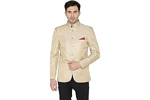 Look Dashing in Our Vintage Banarsi Rayon Cotton Jodhpuri Suit