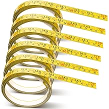 6 Pack Double Scale Ruler Drafting, Yellow, 12 ft