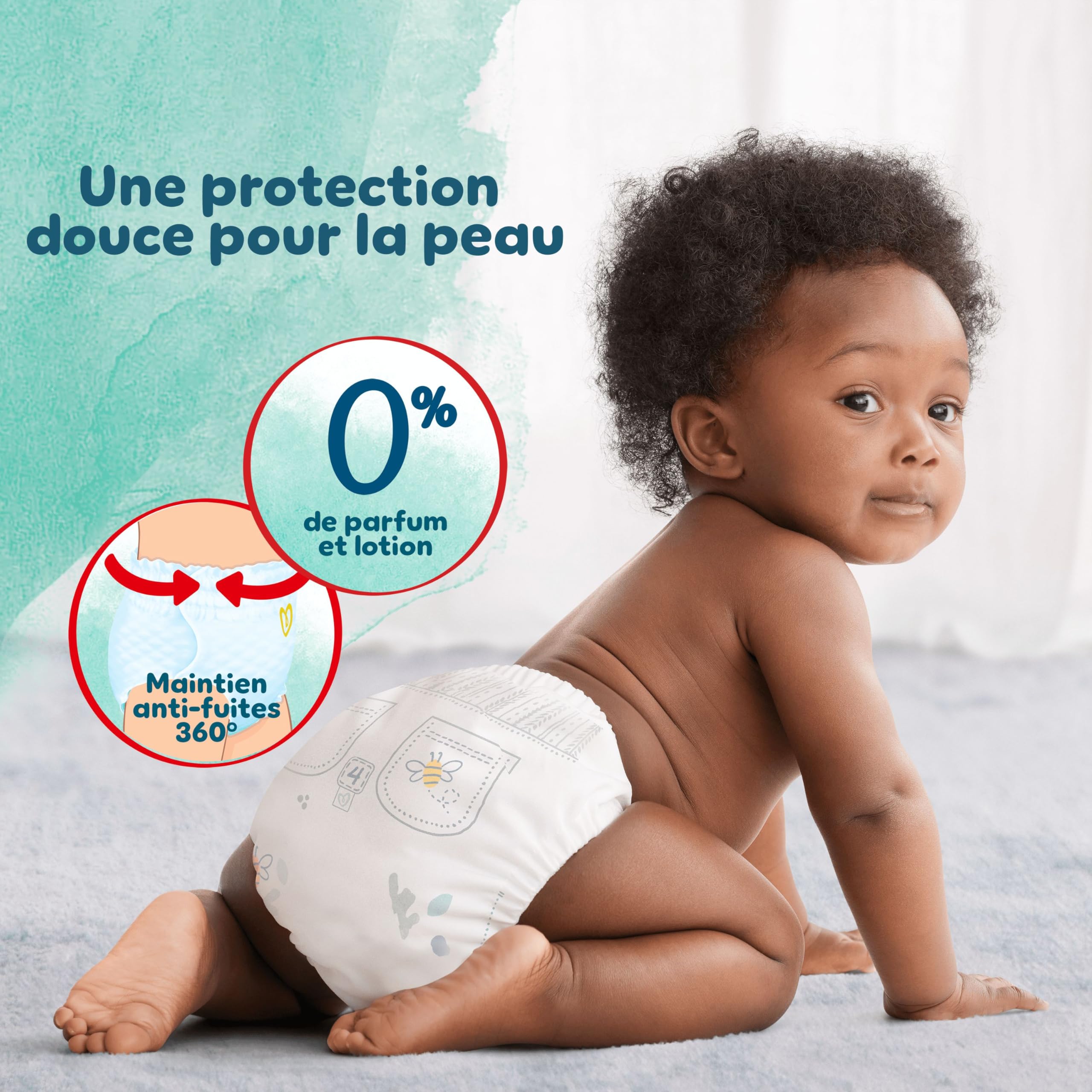 Pampers Harmonie Pants, Taille 5, 144 Couches-Culottes, 12-17kg, Protection Douce Pour La Peau Et Maintien Confortable 360°, Pack 1 Mois