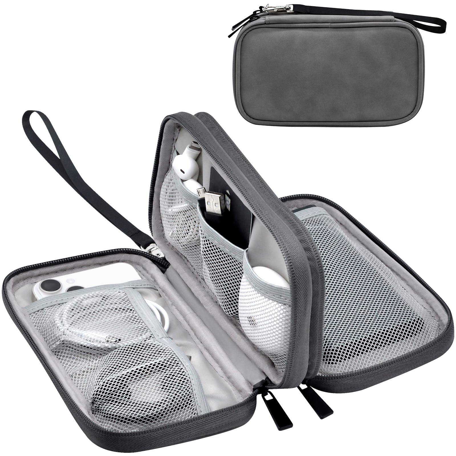 KAOBAN Electronics Organizer Travel Case, Cable Organizer Bag for