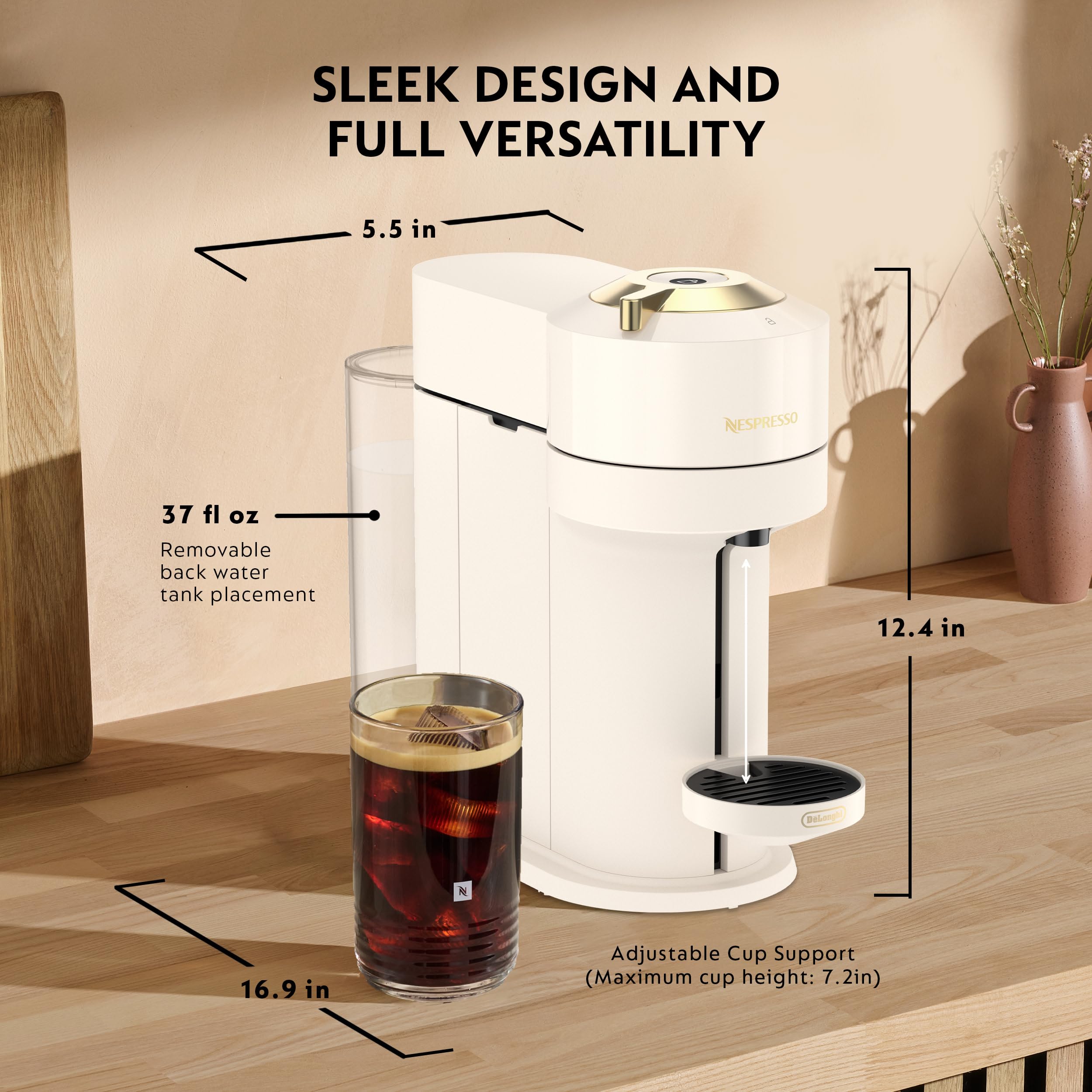 Nespresso Vertuo Next Coffee Maker - Creamy White -2