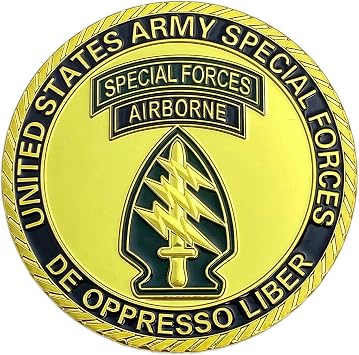 United States Army Special Forces Coin - Airborne Coin, Military Challenge Coin, Collectible Souvenir for Veterans & Military Enthusiasts