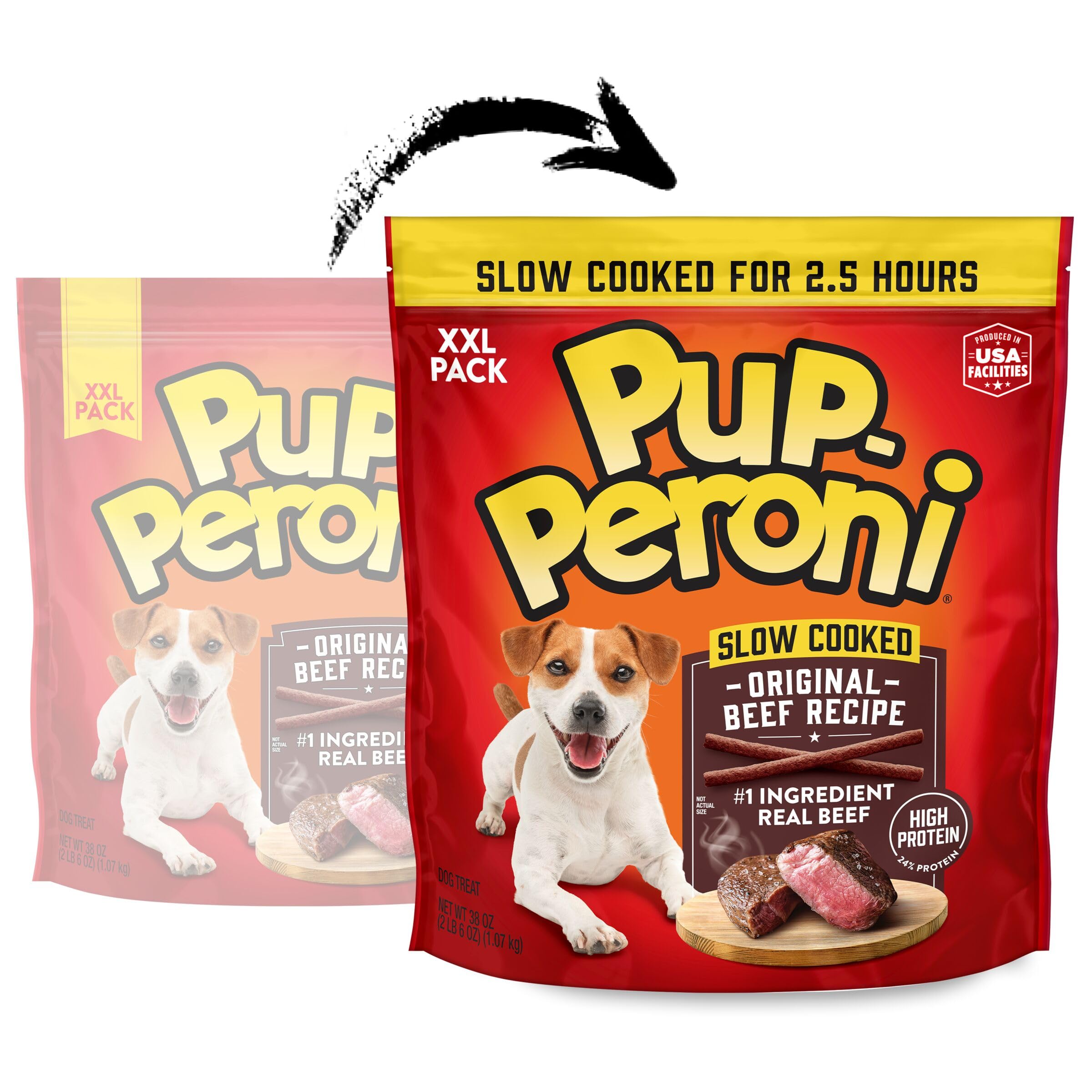 Pup-Peroni Prime RibFlavor - Servilletas para Perro, 63,5 g, Talla única