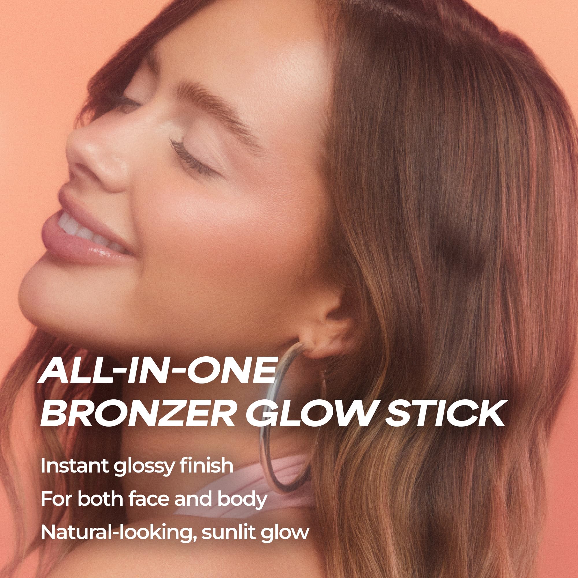 MCoBeauty, Super Glow 3-in-1 Face and Body Bronzer Oil Stick, Glossy Shimmer Stick with Jojoba Seed and Sunflower Oils - Image 2