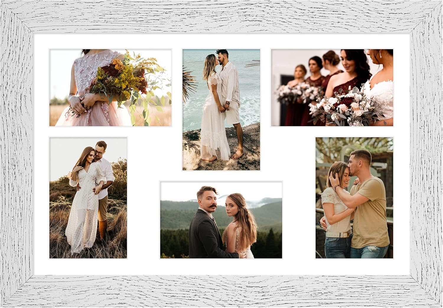 Gaevuian 11x17 Picture Frame Display 6 picture frame collage 4x6,Multi Photo Frame