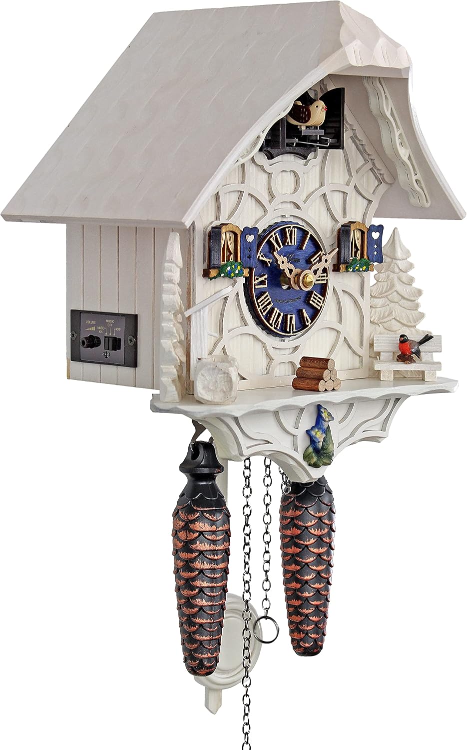 HerrZeit Quartz Cuckoo Clock - Magic White