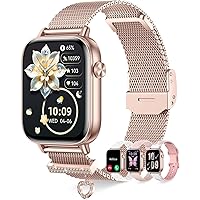 Erkwei Orologio Smartwatch Donna con Effettua/Risposta Chiamate 4 Cinturini 1,83"