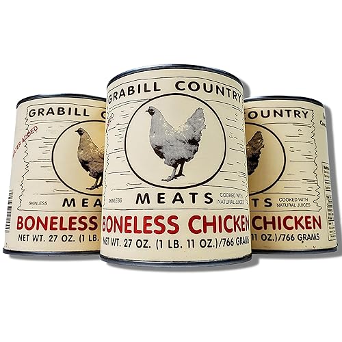 Grabill Country Meats Pollo enlatado 27oz (paquete de 3)