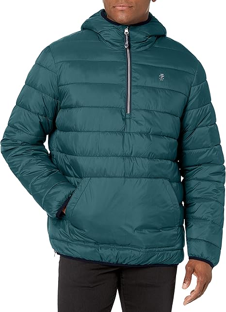 quarter zip puffer jacket