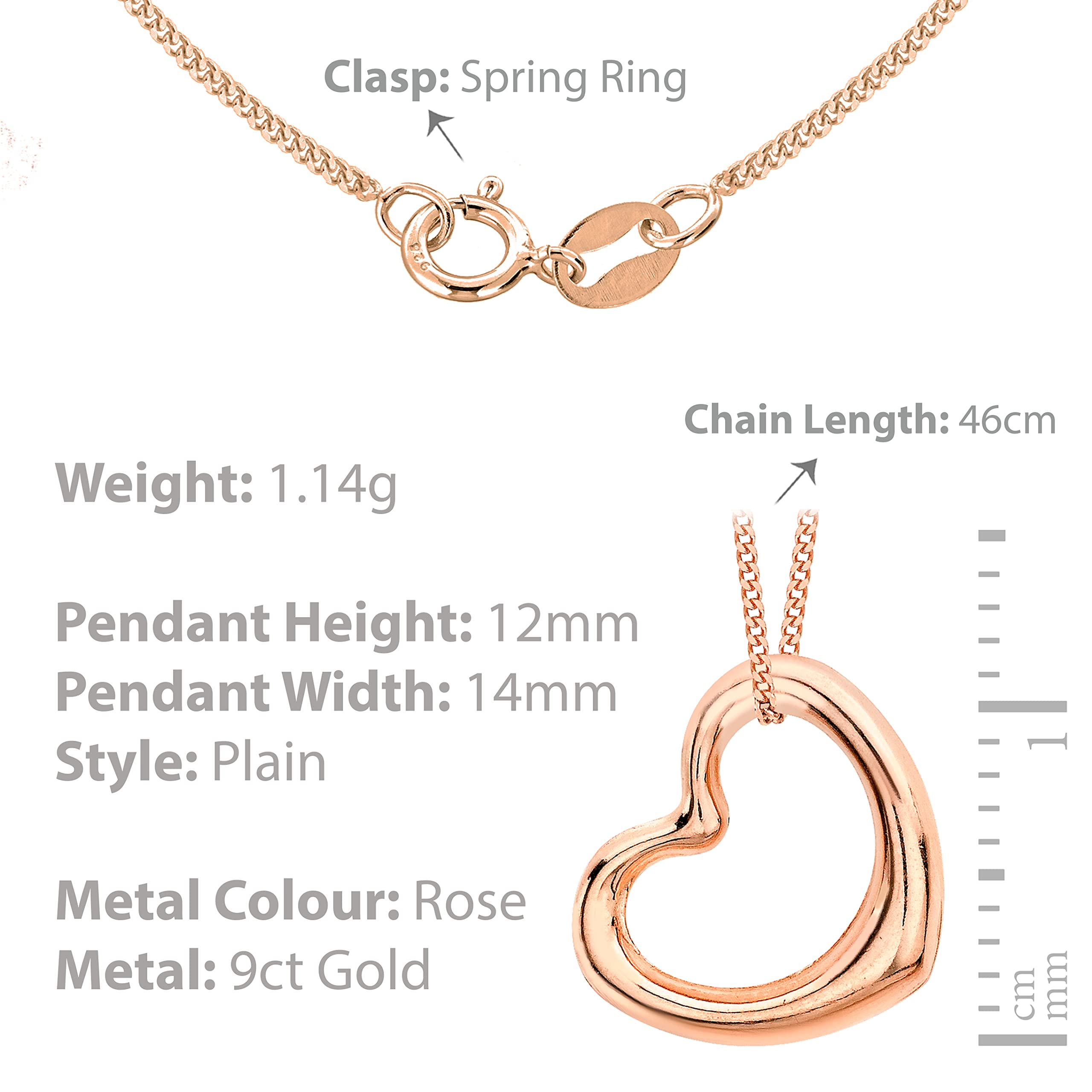 CARISSIMA Damen-Kette mit Anhänger 375 Rotgold - 5.45.6024