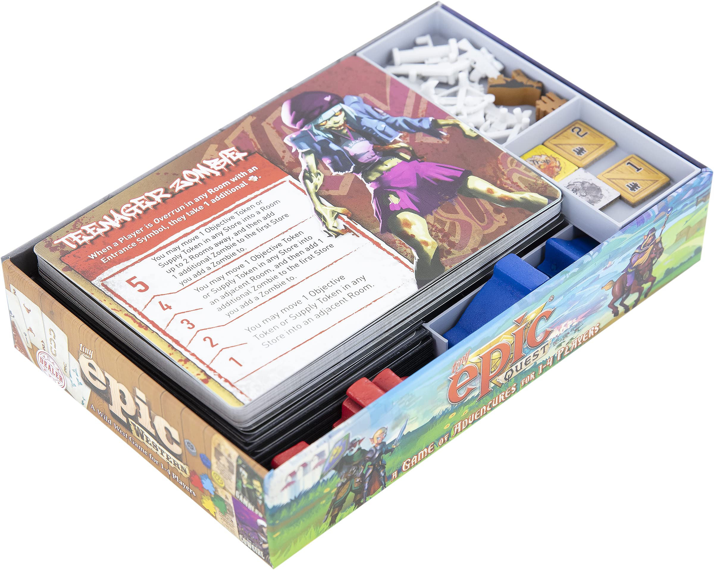 Feldherr Organizer compatible with Tiny Epic Zombies - board game box
