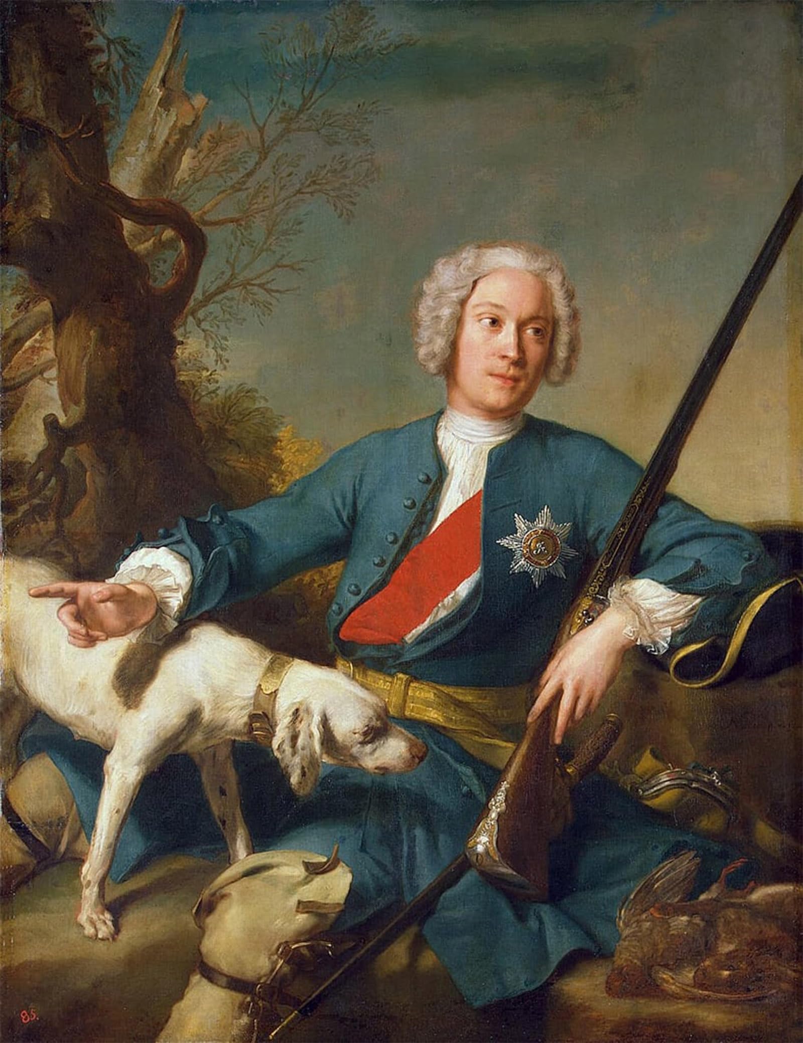 POSTERIIk Vintage Print Pop Art Landscape Artwork Portrait of Alexander Kurakin by Jean Marc Nattier Art Prints for Office Home Decor 60x90cm