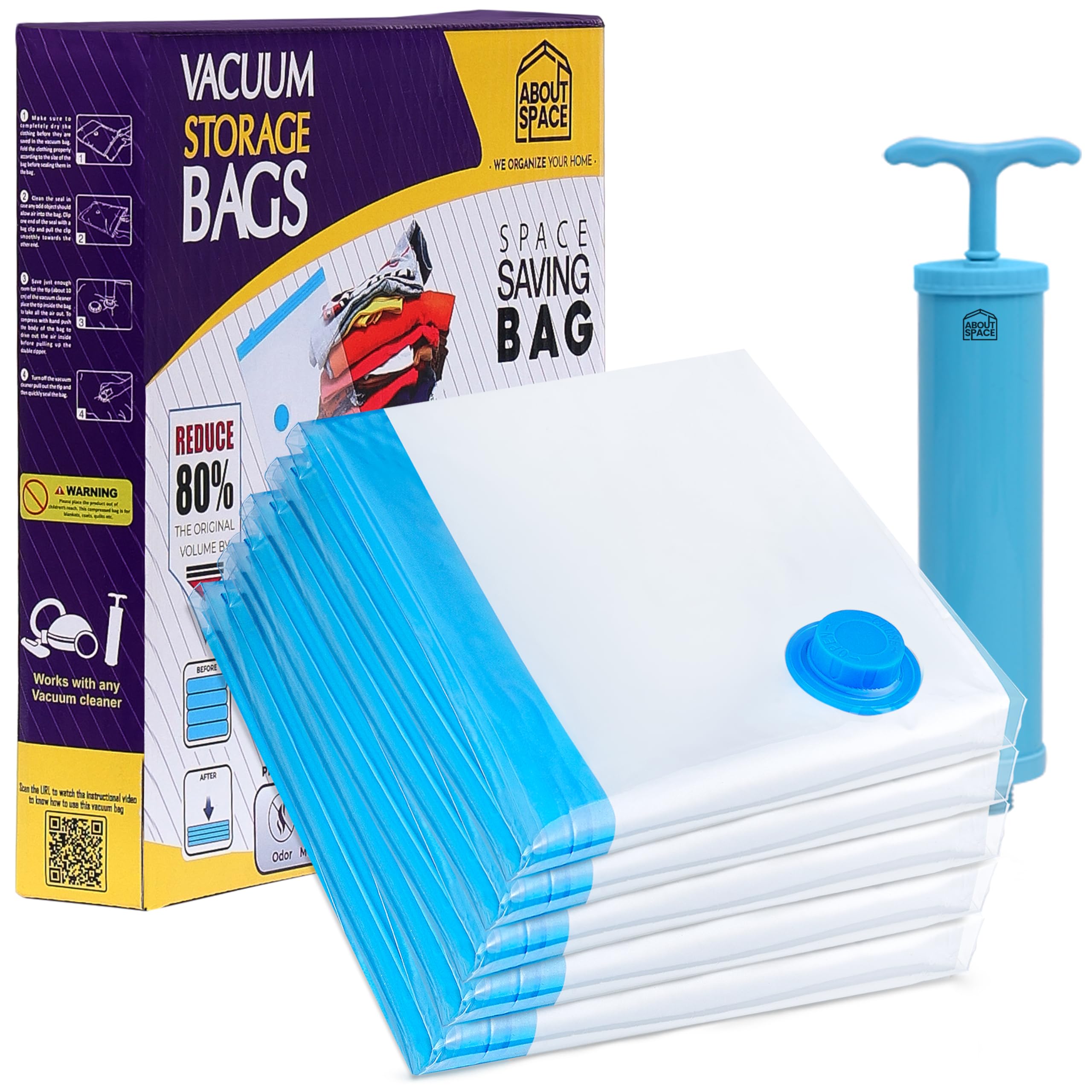 See full amazon price history chart for ABOUT SPACE 5 Large Vacuum Bags for Travel with Hand Pump - Airtight, Reusable Space Saver Compression Storage Bags for Packing, Vaccine Sealer Bags with Ziplock for Comforters Blanket Jeans (PP-Blue) ABOUT SPACE 5 Large Vacuum Bags for Travel with Hand Pump - Airtight, Reusable Space Saver Compression Storage Bags for Packing, Vaccine Sealer Bags with Ziplock for Comforters Blanket Jeans (PP-Blue) (B0CVXRLVVV) Amazon Price History, Amazon Price Tracker