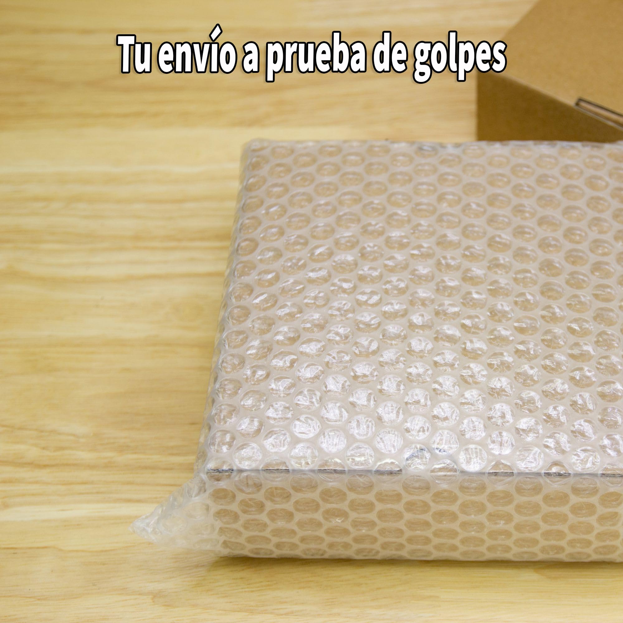 Rollo Burbuja Embalaje 100 cm x 100 m con Cutter y Pegatinas de Fragil – Papel Burbuja para Mudanzas y Envíos – Plástico de Burbujas Protector Antigolpes – Embalaje Profesional Reutilizable