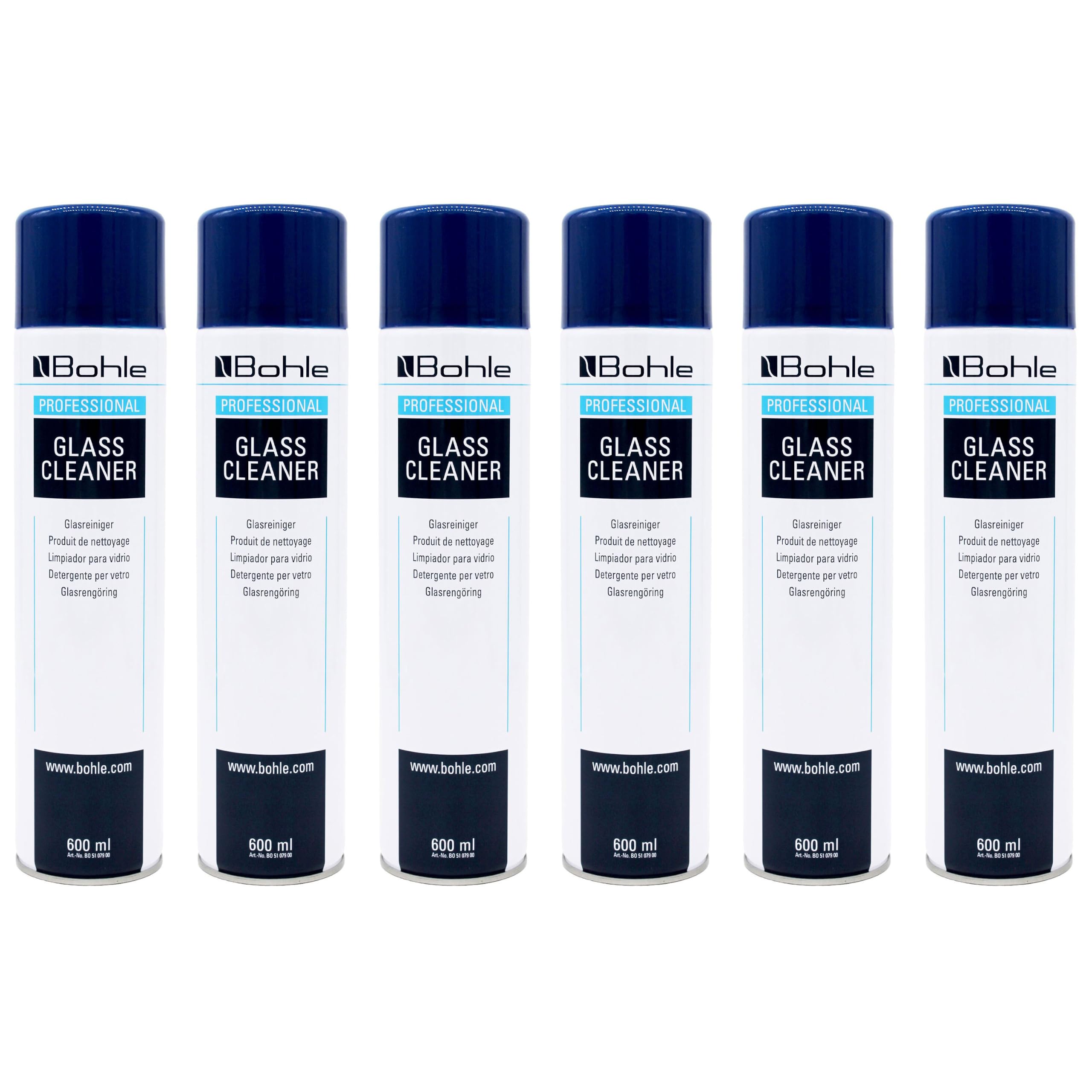 Bohle Glass Cleaner 6 x 624g Spray Cans