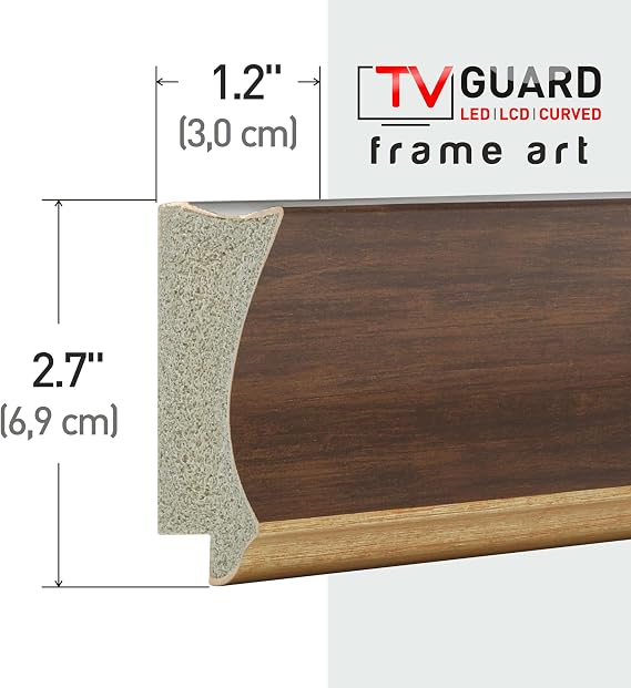 TV Guard Frame TV Bezel, Compatible With Samsung The Frame TV, 55 Inch, Modern Bronze, Suitable for Wall Mounted Televisions