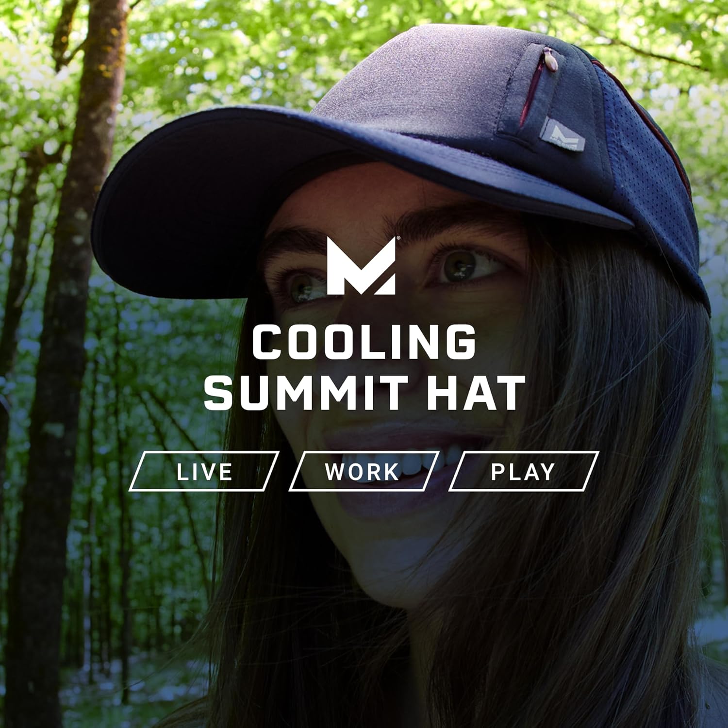 MISSION Cooling Summit Hat - Unisex Baseball Cap - Lightweight & Adjustable - Cools Up to 2 Hours - UPF 50 Sun Protection
