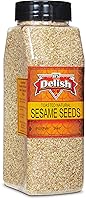 Vista 4 de It's Delish - Semillas de sésamo enteras tostadas naturales – Bolsa a granel de 2 libras – Sésamo blanco tostado al horno fresco natural sin gluten
