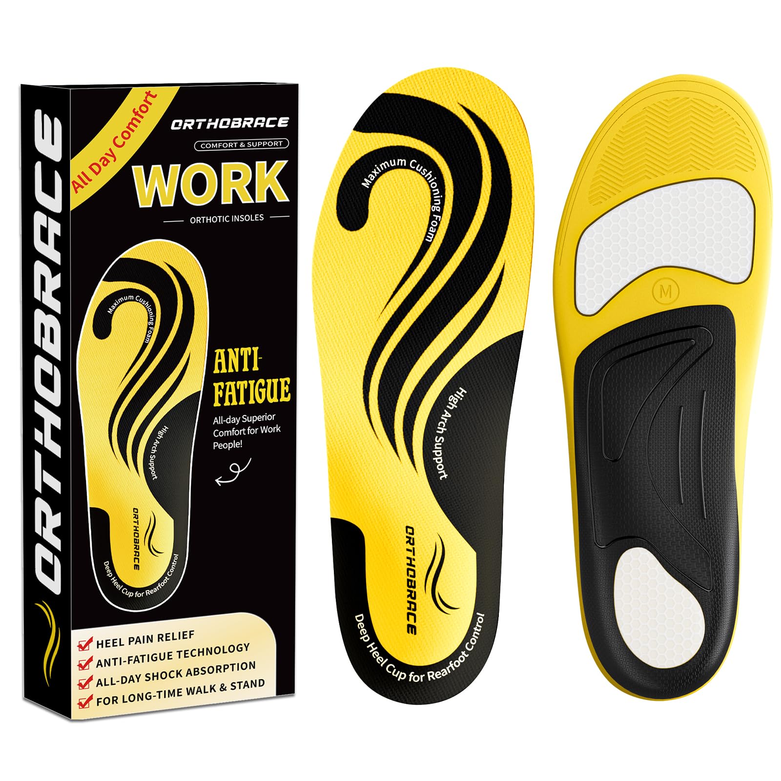 Orthobrace Work Boot Insoles