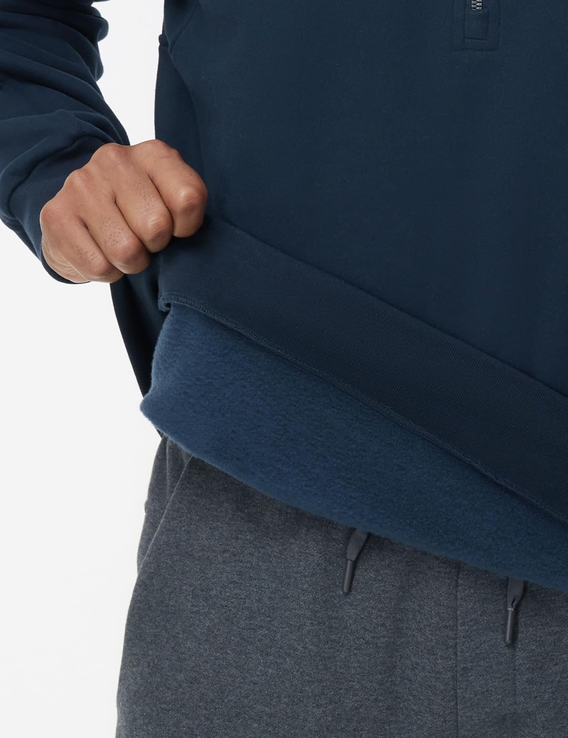 THE GYM PEOPLE Men's Half Zip Fleece Pullover Sweatshirts Midweight Mock Neck Workout Sweat Tops - Image 5