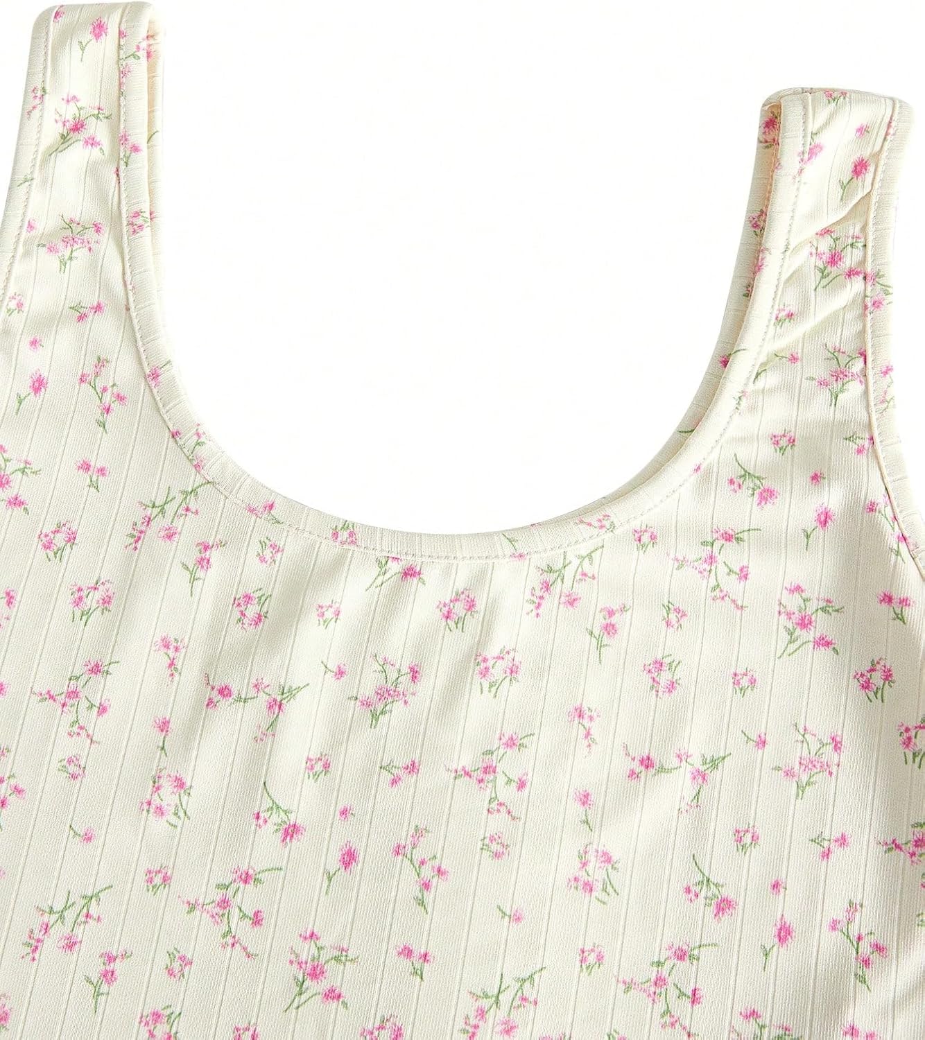 SweatyRocks Women's Casual Summer Floral Print Sleeveless Stretch Crop Tank Top - Image 7