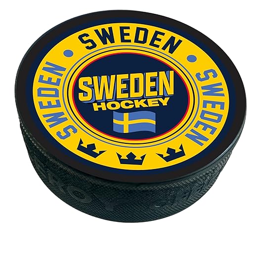 Sweden Hockey Puck - Collectible Memorabilia, Makes a Great Gift