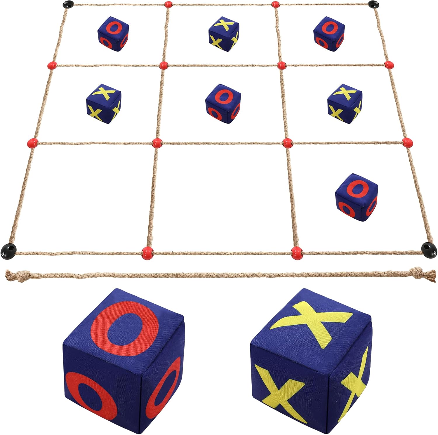 Dunkive Giant Tic Tac Toe Games, 4ft x 4ft Outdoor Bean Bag