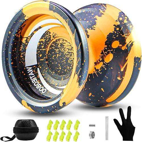 WATIEOBOO R8 Responsive Yoyo Professional, Yoyo de metal para niños y adultos principiantes, rodamiento Yoyo de repuesto que no responde para