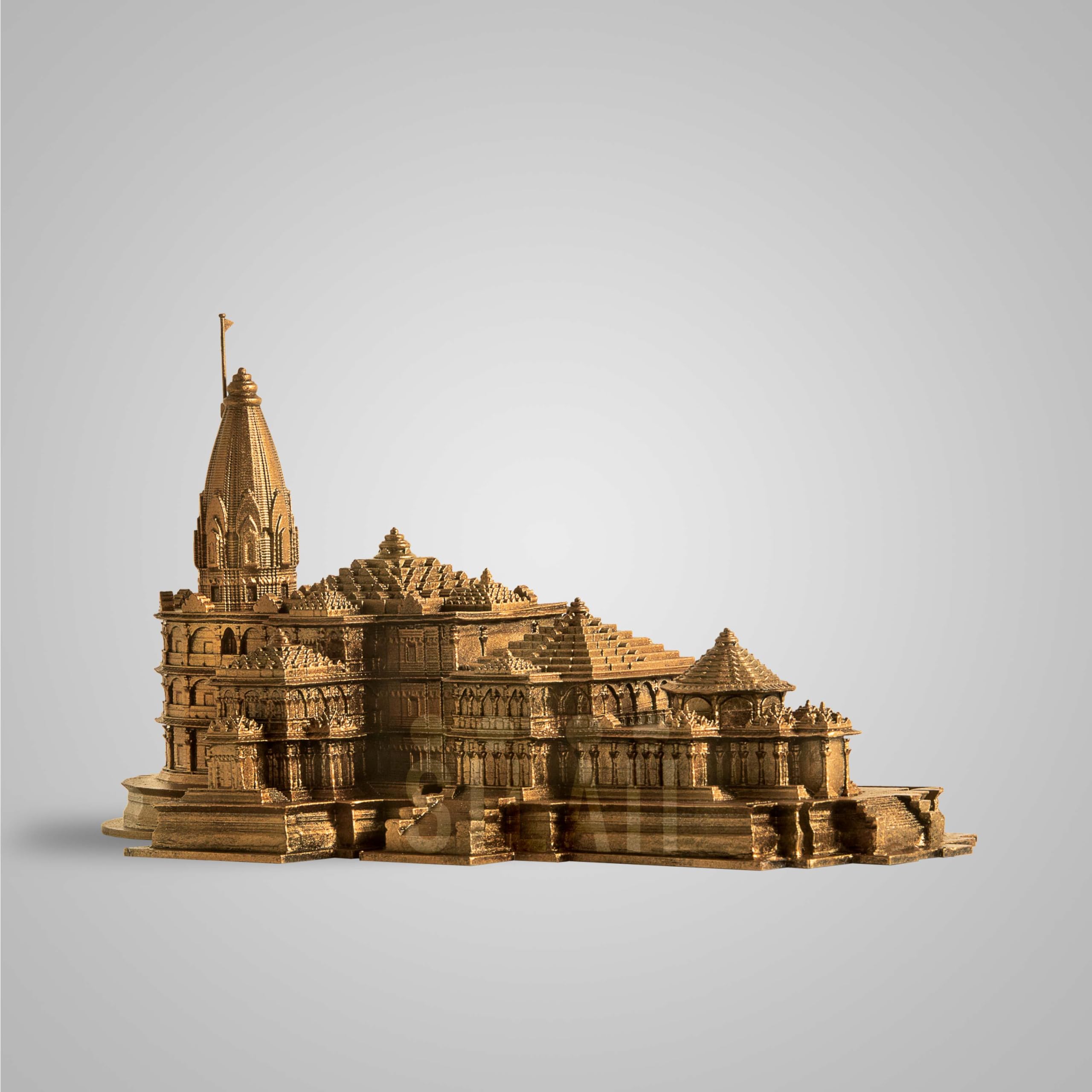 SILAII Ayodhya Ram Mandir Replica Sculpture - 6 Inch Antique Bronze - Ideal for Home Decor (B0D95N156T) Amazon Price History, Amazon Price Tracker