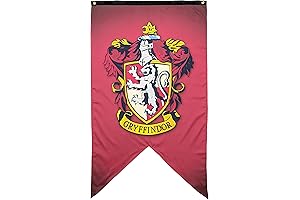 Harry Potter Gryffindor Wall Banner: Show Your House Pride with this Impressive Large-Size Fabric Banner!