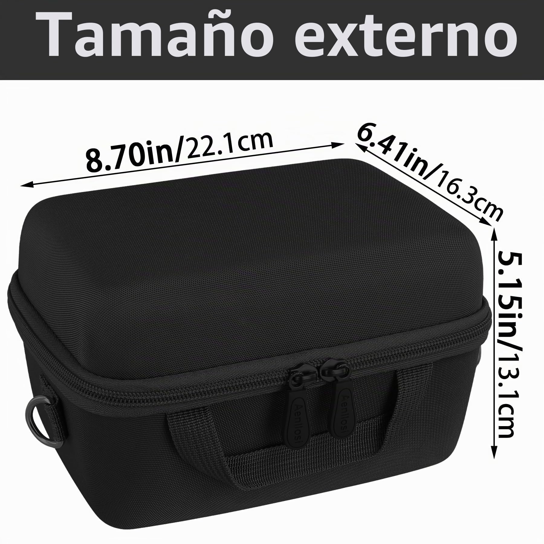 Aenllosi Estuche Rígido para Cámara Fujifilm Instax Wide 400/300,Negro | Protección Contra Golpes, Protección Contra Polvo, Correa para el Hombro, Diseño Portátil para Viajes, Solo Maletín Protector