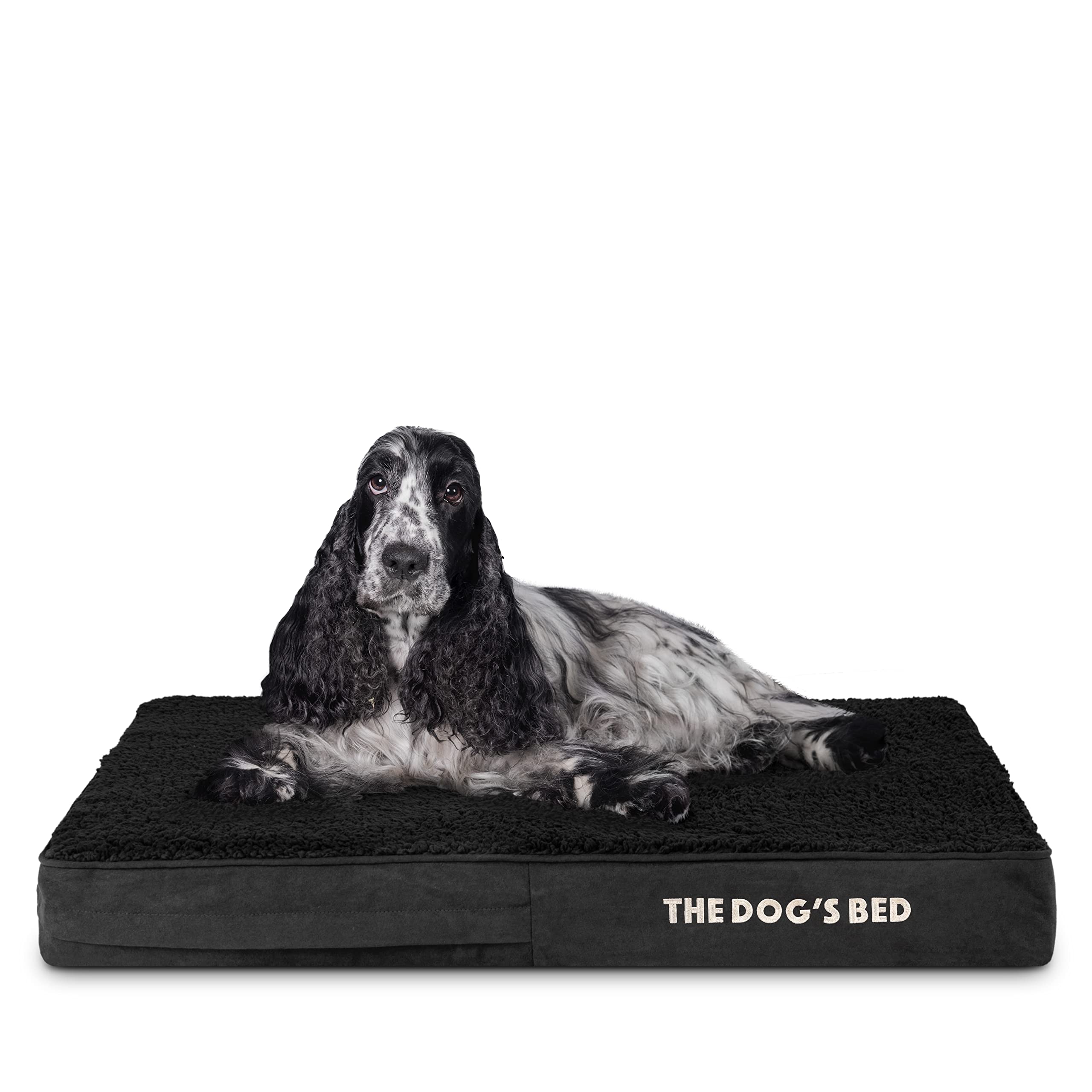 The Dog’s Bed Orthopaedic Memory Foam Dog Bed for XL Dogs, Waterproof Washable Cover, Anti-Slip Base, Calming Surface – CertiPUR-Certified Foam, Grey Plush, 15cm Thick — view 42