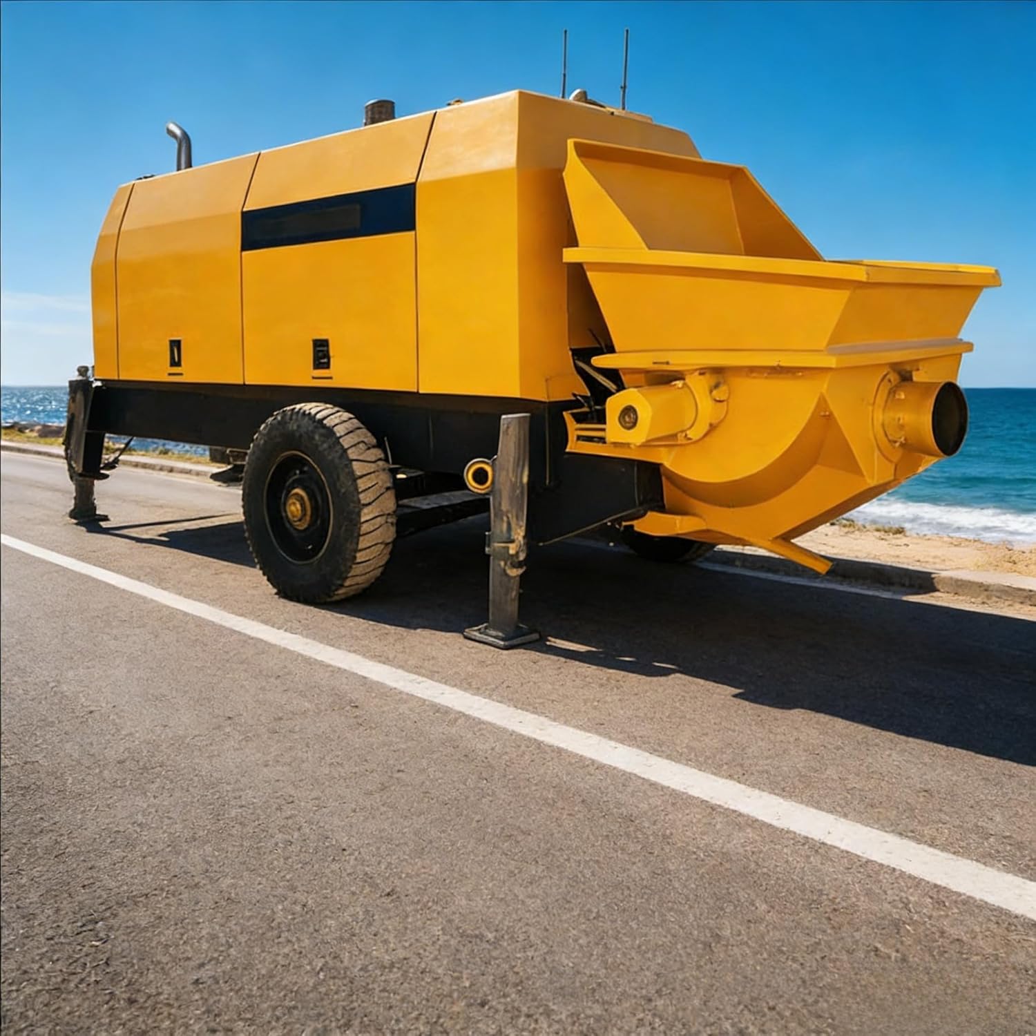 Portable Concrete Mixer Pump – Compact Cement Mixing and Concrete Delivery Machine