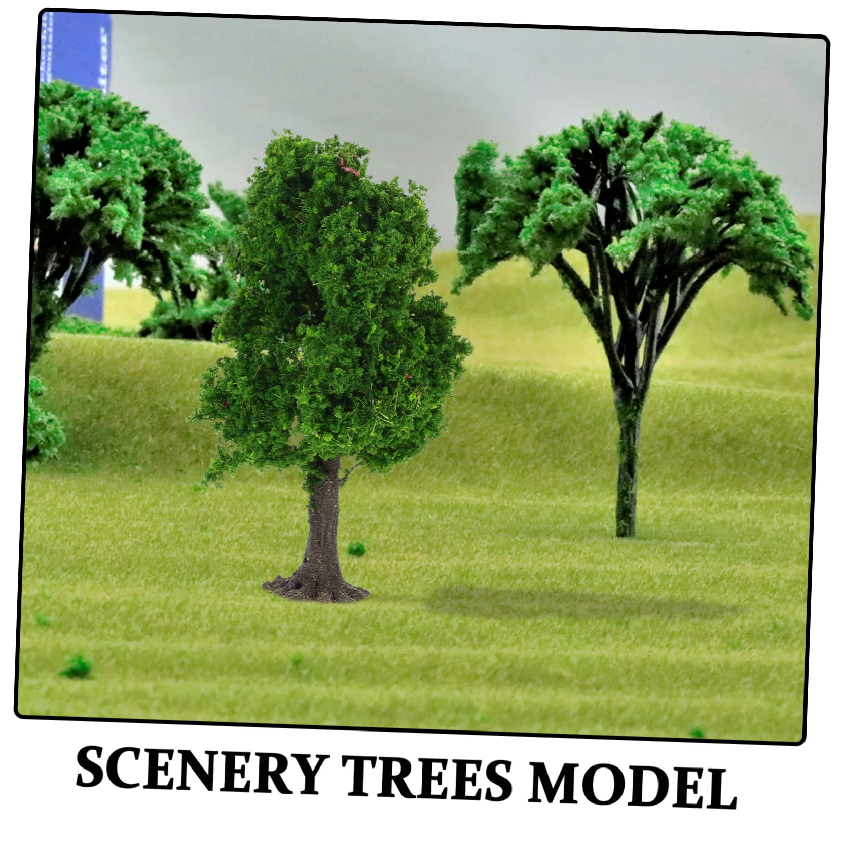 POPETPOP Arbre Modèle Miniature Réaliste 12cm – Mini Arbres DIY Paysage Train Maquette Table Sable