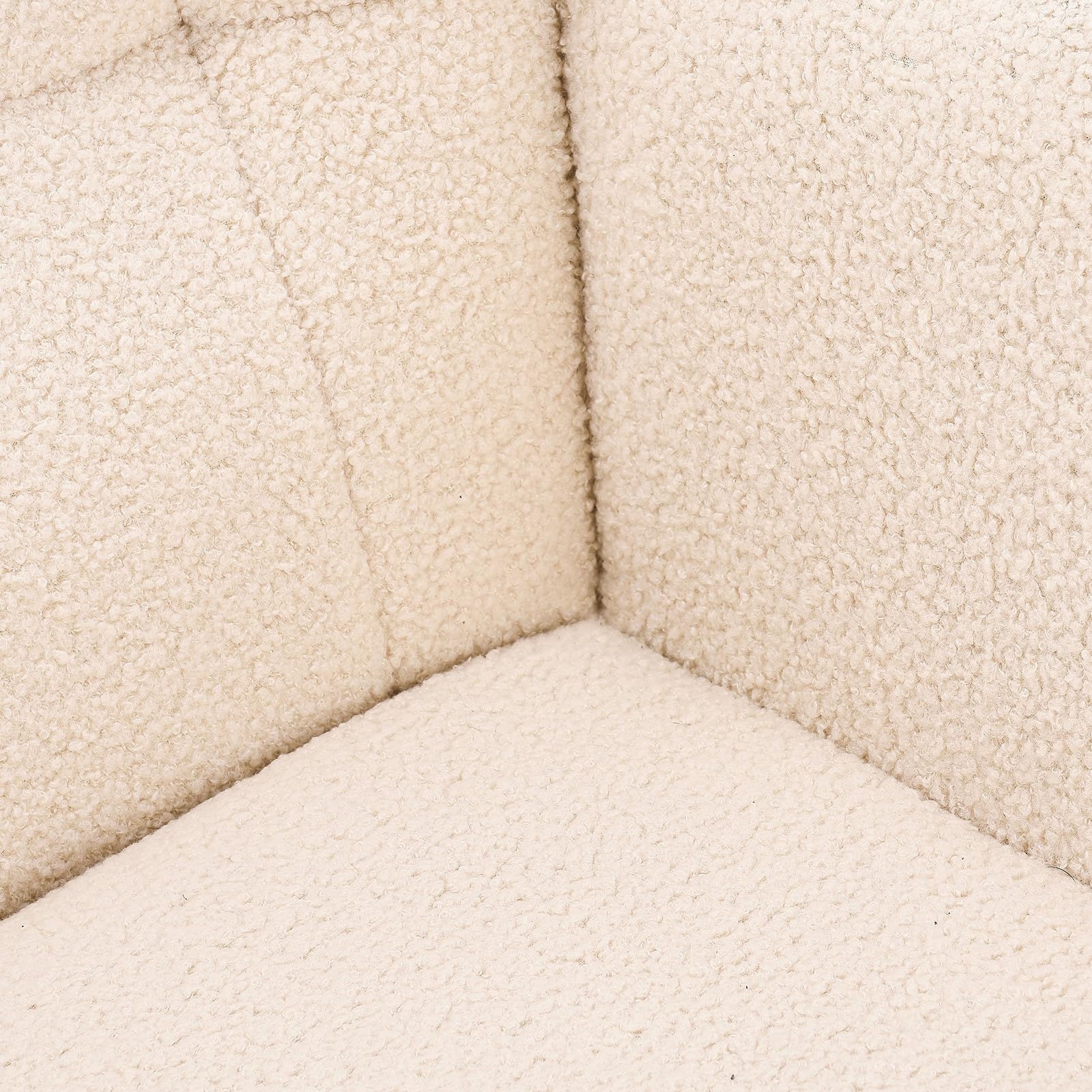 Fauteuil à Bascule Beige, Rocking Chair, Fauteuil Allaitement, Chaise à Bascule en Velours Teddy avec Pieds en Bois Massif, pour Salon, Chambre, Balcon (Beige)