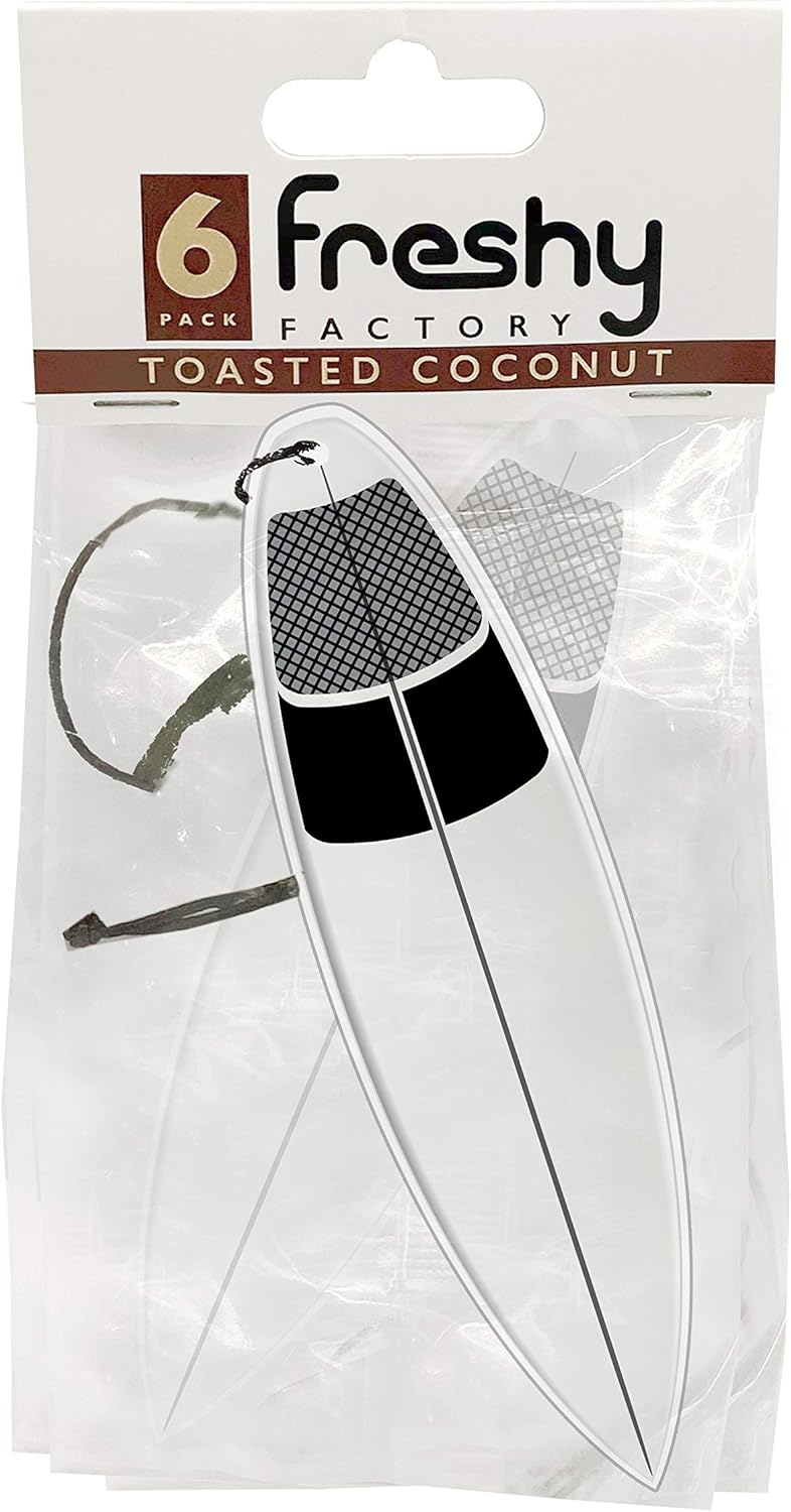 Surfboard Car Air Freshener by Freshy Factory Coconut