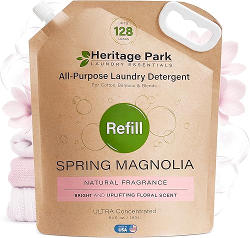 Miniatura 29 de Heritage Park - Detergente de lujo para ropa Detergente para ropa natural y enzimático probado por dermatólogos, a base de plantas, respetuoso