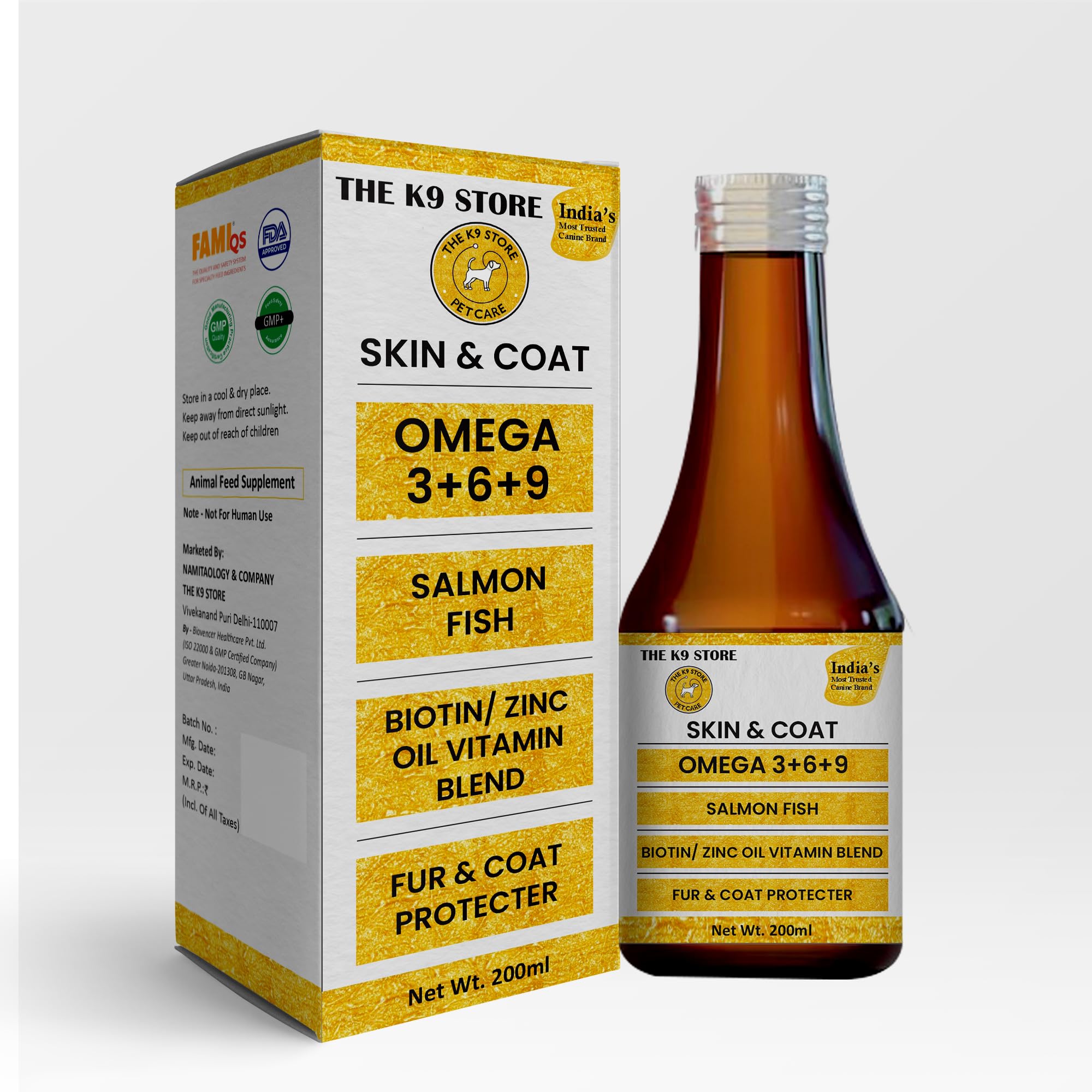 Mobi Skin & Coat Supplement for Dogs & Cats | Salmon Fish Oil with Omega 3 6 9, Biotin & Zinc | Dog Fish Oil Supplement for Healthy Skin, Shiny Coat & Hair Wellness | Liquid Formula 100 ML — Amazon image 6