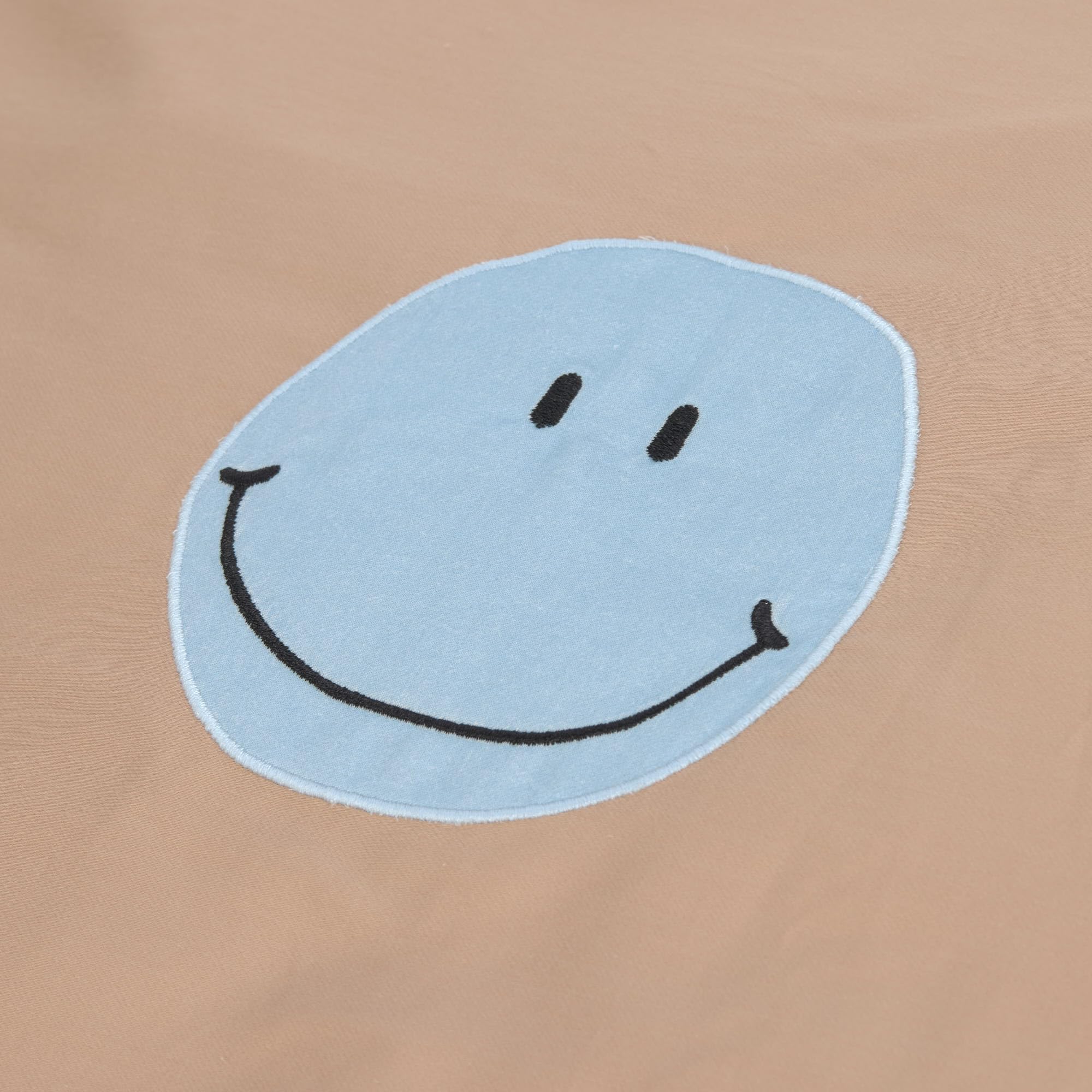 LÄSSIG Komplet pościeli dziecięcej z bawełny ekologicznej z certyfikatem GOTS, 2-częściowy zestaw pościeli Smile milky/brown